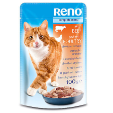 Reno Alutasakos teljes értékű macskaeledel marhával-csirkével 100 g macskaeledel