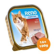 Reno -Reno alutálka Macska marha 16x100g macskaeledel