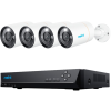 Reolink FNVS8-12MB4 IP Megfigyelő rendszer készlet - Fehér (1x bázis / 4x Bullet kamera)
