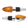 Replay Univerzális irányjelző MICRO "Arrow" - izzós, narancssárga-króm, CEE engedélyes (pár) (Hossz: 54mm - Mag: 20mm - Szél: 21mm) REPLAY Elektronika Világítások Indexek