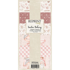 Reprint Papírkészlet - 10x21 cm - Santas Bakery - Reprint Slimline Paper Pack (18 ív) decoupage papír