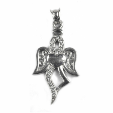Repülő angyal medál, 925 ezüst, 3 cm x 2 cm medál