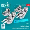  ResKit Models Rafale B pilots sitting in ejection seats for Revell kit (2 pcs) (3D Printed) 1:48 (RS