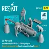  ResKit Models US Aircraft mechanics with SUU-23 20mm gun pod (open & close gun bay) on transport