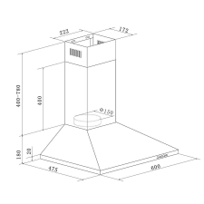Respekta CH 22058 IXB páraelszívó páraelszívó