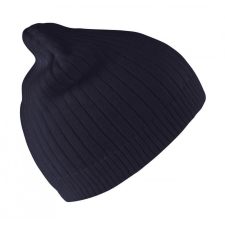 Result Caps Uniszex kötött sapka Result Caps Delux Double Knit Cotton Beanie Hat Egy méret, Sötétkék (navy) női sapka