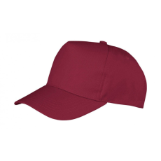 Result Caps Uniszex sapka Result Caps Boston 5-Panel Printers Cap Egy méret, Burgundi vörös