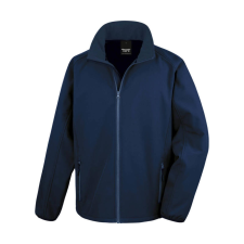 Result Férfi Softshell Hosszú ujjú Result Printable Softshell Jacket - 2XL, Sötétkék (navy) férfi kabát, dzseki