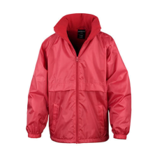 Result Gyerek Kabát Kapucnis Hosszú ujjú Result CORE Junior Microfleece Lined Jacket -XXL (13-14), Piros gyerek kabát, dzseki