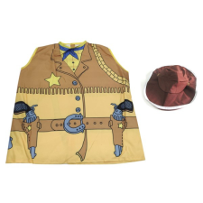 ReToys Cowboy mellény és kalap jelmez 3-6 éves korig, 60237 jelmez