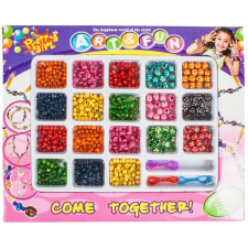 ReToys Gyöngyfűző készlet fából  Ajánlott 3-6 éves korig lányoknak (10234) kreatív és készségfejlesztő