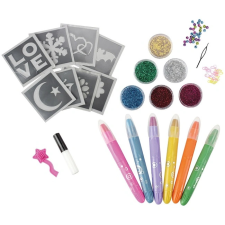 ReToys Hajkréta és csillámtetoválás készlet  Ajánlott 3-10 éves korig lányoknak (43594) kreatív és készségfejlesztő