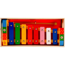 ReToys Színes fa xilofon  Ajánlott 3-6 éves korig unisex (06217) játékhangszer