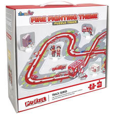 ReToys Tűzoltó autópálya puzzle pályával  Ajánlott 3-10 éves korig fiúknak (08445) autópálya és játékautó