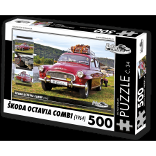  Retro-Autók puzzle Škoda Octavia Combi (1964) - 500 darab puzzle, kirakós
