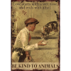 Retro-Gift hűtőmágnes Be kind to animals 9 cm x 6,5 cm