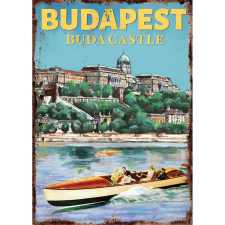 Retro-Gift Hűtőmágnes - Buda Castle and motor boat hűtőmágnes