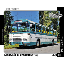 Retro puzzle Karosa ŠD 11 Evropabus (1968) 40 darab puzzle, kirakós
