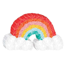 Retro Rainbow mini dekoráció 19 cm party kellék