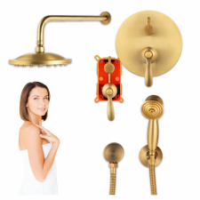  RETRO REJTETT ZUHANYSZETT S-1174V OLD GOLD csaptelep