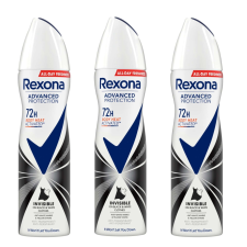 Rexona Advanced Protection Invisible női Dezodor Black & White 3x150ml dezodor