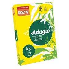 REY Másolópapír, színes, A3, 80 g, REY "Adagio", intenzív sárga fénymásolópapír