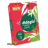 REY Másolópapír, színes, A4, 80 g, REY "Adagio", intenzív piros