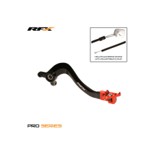 RFX Fékkar RFX Pro összecsukható fekete / narancs KTM SX 85 2018-2023 egyéb motorkerékpár alkatrész