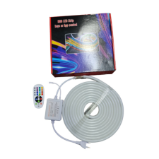  RGB Led fénykábel távirányítóval és app alkalmazással 5 méteres világítási kellék