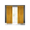  Ria bársony sötétítő függöny Mustársárga 140x270 cm
