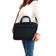 RIALTO , A/4-es, fekete két fogós, laptoptartós unisex aktatáska  RT1005P-03 számítógéptáska