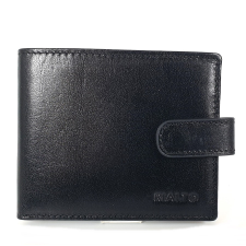 RIALTO fekete patentos nyelves, kis férfi pénztárca RP6106D-03 pénztárca
