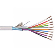  Riasztókábel (Li-Y(St)Y) 8x0,22 mm2 fehér sodrott réz PVC szigetelésű 300V kábel villanyszerelés