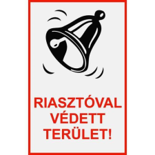  Riasztóval védett terület információs tábla, állvány