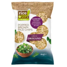 Rice Up barna rizs chips greek oregano ízű 60 g előétel és snack