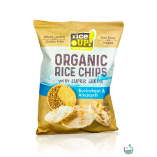Rice Up ! bio teljes kiőrlésű barna rizs chips hajdinával és amaránttal 25 g reform élelmiszer