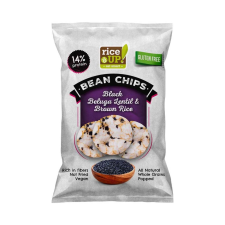 Rice Up Proteines rizs chips fekete Beluga lencse 60g gluténmentes termék