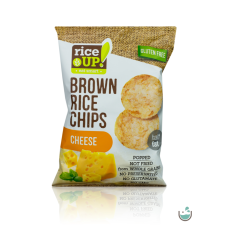 Rice Up ! sajtos ízesítésű barna rizs chips 60 g reform élelmiszer