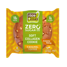Rice Up zero kollagén, protein keksz karamell ízű 60 g reform élelmiszer