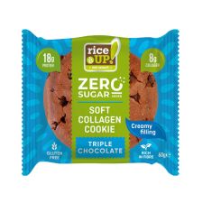  Rice Up zero kollagén, protein keksz triplacsoki ízű 60 g csokoládé és édesség