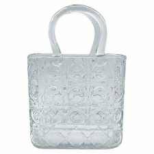  Richmond Ginny Táska Formájú Üveg Váza Átlátszó Dombornyomott dekoráció