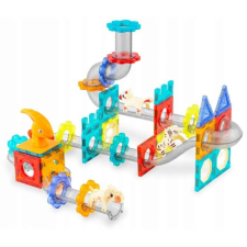 Ricokids Mágneses blokkok csúszdával, 153 elem, Dinoszauruszok Ricokids RK-764 mágneses építőjáték