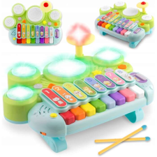 Ricokids Oktató játék xilofonnal, zongorával, dobokkal és fényekkel Ricokids RK-751 készségfejlesztő
