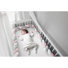 Ricokids Oldalvédő kiságyhoz, fonott, 2m, Ricokids 722003 - Rózsaszín lakástextília