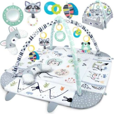 Ricokids Ricokids 3in1 Játszószőnyeg játékhíddal és párnával - Erdei állatok #fehér-szürke játszószőnyeg