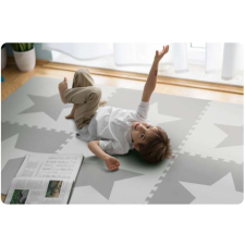 Ricokids Szivacs puzzle 180x180cm (9db) - Csillag #szürke játszószőnyeg