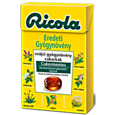  Ricola Eredeti Gyógynövényes Cukormentes Cukorka 40g csokoládé és édesség