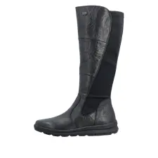 Rieker TEX Z0067 00 női bőr csizma vízálló, Vario szárbőség női csizma, bakancs