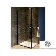 Riho Lucid GD201 100x90 matt fekete zuhanykabin GD210B090 kád, zuhanykabin