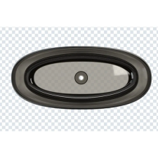 Riho OVAL solid surface szabadonálló kád 160x72 frosted smoke színben kád, zuhanykabin